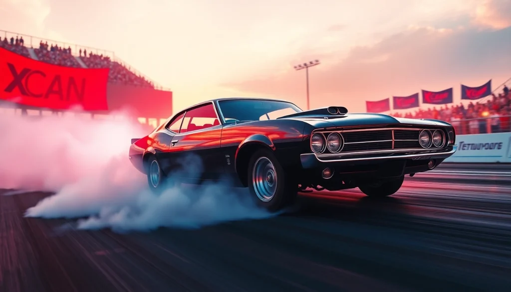 Experience thrilling Drag Racing Events with powerful cars racing down the strip.